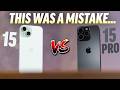 iPhone 15 vs 15 Pro - REAL Differences after 2 weeks!
