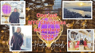 🎄NYC Christmas🎄One more Christmas adventure! Hudson Yards | The Edge | Rose Room at Queensyard