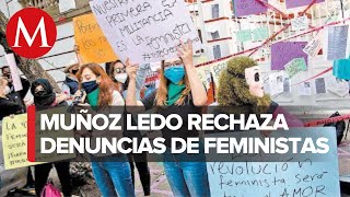 Grupo feminista da ‘imposibilita’ toma de protesta de Muñoz Ledo