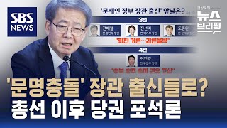 친문-친명 갈등 확산…총선 이후 당권 지키기? / SBS / 편상욱의 뉴스브리핑