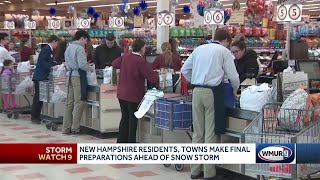 New Hampshire residents, towns make final preparations ahead of snow storm