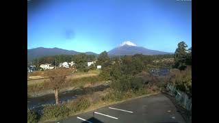 cam17裾野市河川敷富士山ライブカメラのタイムラプス2023 11