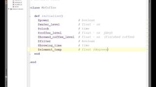 Ruby II - Simulating a coffee machine in Ruby - Lecture 8