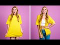 TRUCOS DIY PARA LA ROPA Y LA MODA || Ideas geniales de reutilización de ropa de 123 GO!