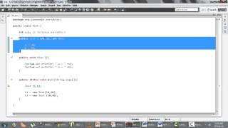 Java Basics Part 1 - Q 14)Difference static and instance variables