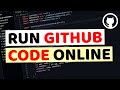 How to Run Github Code Online