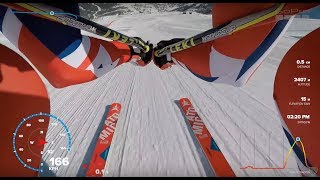 POV Speed Ski 167kph training in Vars - GoPro data overlays.