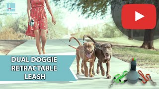 Dual Doggie Retractable Leash