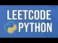 Solving Coding Interview Questions in Python on LeetCode (easy & medium problems)