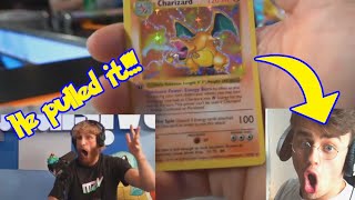 Logan Paul Pulls 1st Edition Base Set Charizard for Papaplatte (INSANE!)