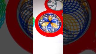 Mesmerizing Blue and Orange Spirograph Design | Hypnotic Geometric Art #spirograph #asmr #shorts