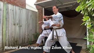 Richard Amos 45-minute kihon class on zoom 四十五分ズームで基本の稽古