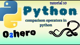 Comparison Operators in python :Tutorial 10 (Brain Power)