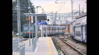 Annunci alla Stazione di Bergamo, con plinplon classico di Piona