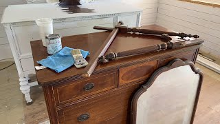 How To Repair Furniture Vanity Mirror Harp | WNW