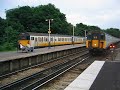 uk class 205 slam door thumper demus at uckfield and oxted in the south of england