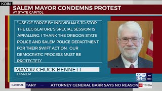 Salem Mayor condemns protest