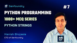 1000+ Python MCQ | Python Strings | Set 7 | Sanfoundry