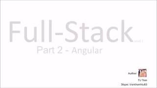 Fullstack - Part 5 - Angular