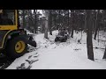 stuck in snow atv