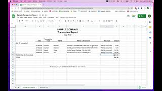 Transaction Report // AMA