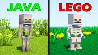 minecraft mobs with java vs lego