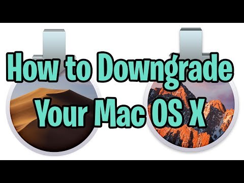 How to Downgrade Mac OS X to an older version