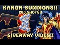 200 SUMMONS UNTIL WE GET KANON!! GIVEAWAY VIDEO!! Saint Seiya Awakening