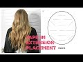 TAPE IN EXTENSION PLACEMENT + BLENDING AND STYLING