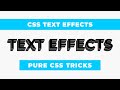 CSS Text Shadow Effects | CSS Text Effects