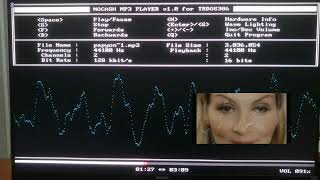 AYA BAK YILDIZA BAK (Papyon) Nocash MP3 PLAYER for TRDOS386 Operating System. Graphics Mode Variant.