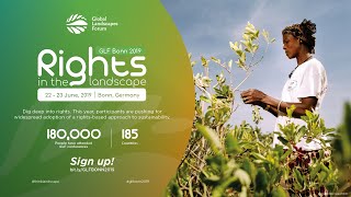 GLF Bonn 2019. Putting rights at the heart of sustainable landscapes.