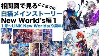 今からでも10周年ストーリーに！【白猫】相関図で見る白猫メインストーリー【NW１章〜LINK NewWorlds】