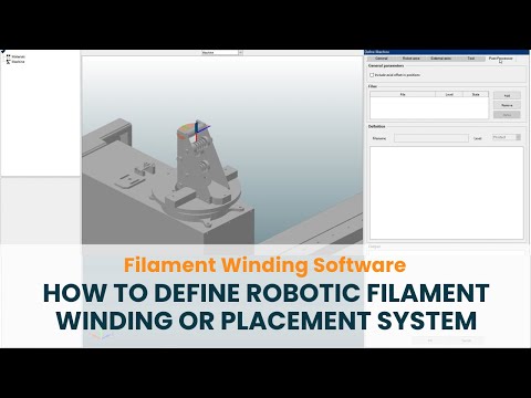 How to define a robotic system for winding or placing filaments for the production process | Taniq Wind Pro