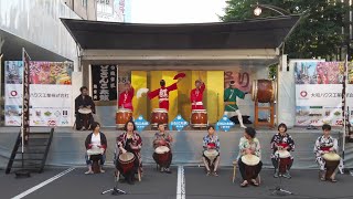 【4K】第58回 すすきの祭り 2022 祝太鼓演奏 日本 北海道 札幌 中央区 すすきの【Binaural Audio】