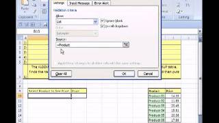 ‪Excel Magic Trick #5- Data Validation List & VLOOKUP‬‏