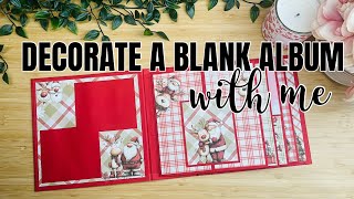 Decorating a Blank Album | 8x8 Interactive Mini Album