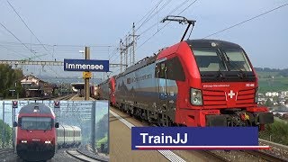 Siemens Vectron SBB Cargo International Re 193 | Re460 - Interregio IR26 | Immensee | Gotthardbahn