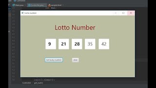 lotto number with java fx