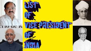 List of vice presidents of india /இந்தியாவின் துணைத் தலைவர் பட்டியல்/mnj gk