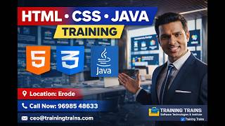 🚀 HTML, CSS & Java Full Stack Training | Training Trains Internship Program 💻🔥#reviews