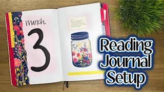 🌷🌼🪻 March 2026 Reading Journal Setup - Wildflower Theme 🪻🌼🌷