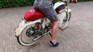 Original 1961 Peugeot BB3 SP || Startup without muffler