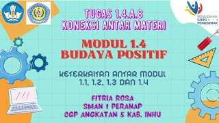 Tugas 1.4.a.8 Koneksi Antar Materi Modul 1.4 tentang Budaya Positif.