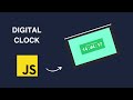 Build Digital Clock using HTML CSS and JavaScript #programming