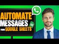 How to Send WhatsApp Message from Google Sheet in One Click