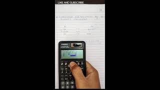 Interpolation By using casio #civilengineering