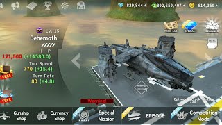 Gunship Battle: BEHEMOTH gunship.  Gameplay.