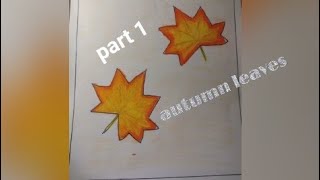how to draw autumn leaves / easy for kids/ drawing/ part 1
