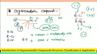 Introduction to (OMC) Organometallic Reagents, Classification, Importance *Lecture -1️⃣*